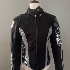 Joe Rocket Women's Black and Gray Bomber Jacket